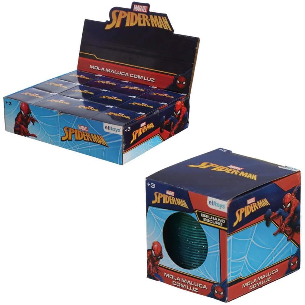 Mola Maluca Spider-Man C/Luz Etitoys C/ 12 Unidades - imagem 5