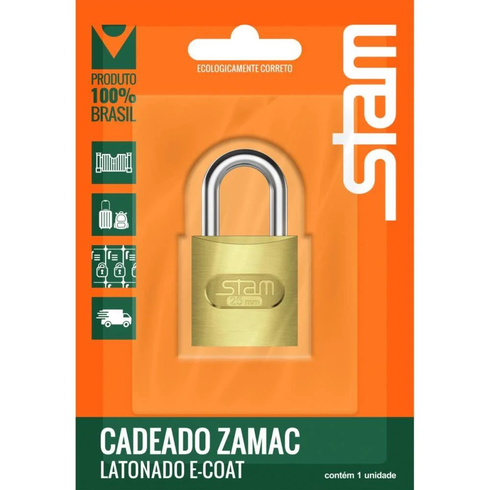 Cadeado Convencional 25Mm Stam - imagem 5