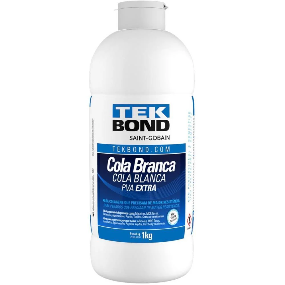 Cola De Alta Resistencia Branca Pva Extra 1K. Tekbond - imagem 3