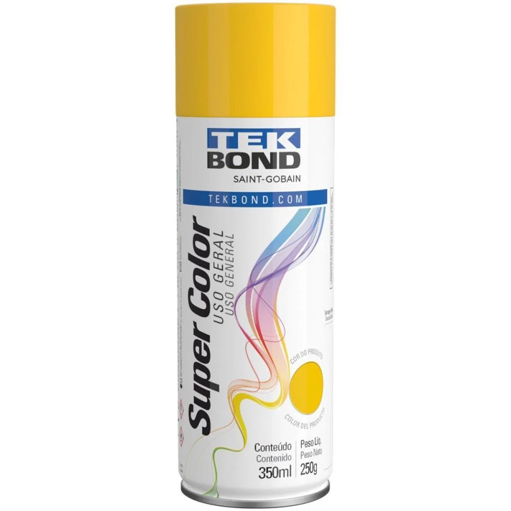 Tinta Spray Amarela 350Ml/250G Tekbond - imagem 2