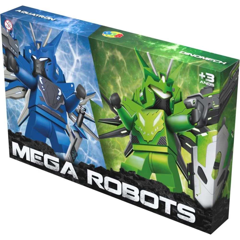 Brinquedo Para Montar Boneco Mega Rebots C/2Unid. Ggb Plast - imagem 3