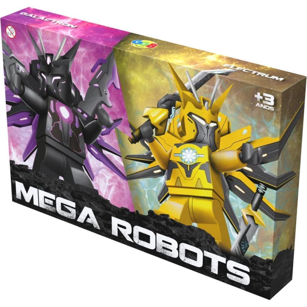Brinquedo Para Montar Boneco Mega Rebots C/2Unid. Ggb Plast - imagem 10
