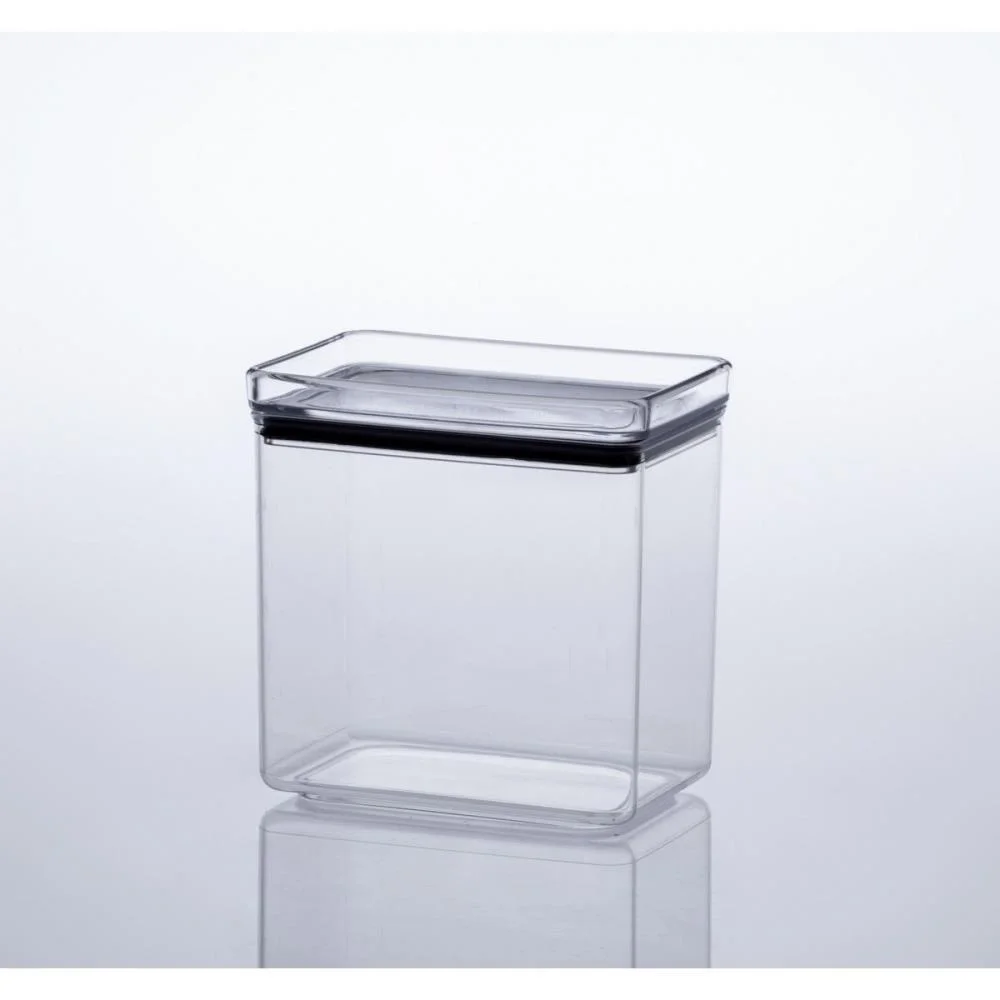 Pote Acrilico Hermetic 1.300Ml Lumini Retang Paramount - imagem 3