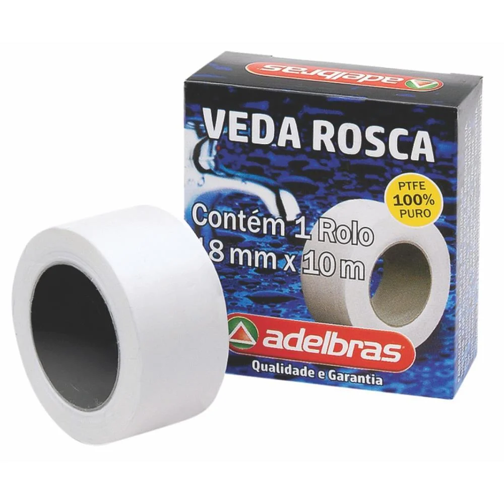 Fita Veda Rosca 18Mmx10M Adelbras - imagem 3