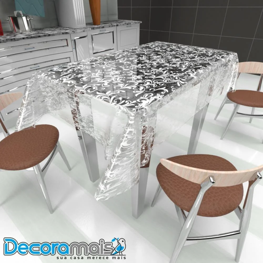 Plastico Estampado Decoramais Arabesco 1,40 X 30M Plastvinil (Rolo) - imagem 2