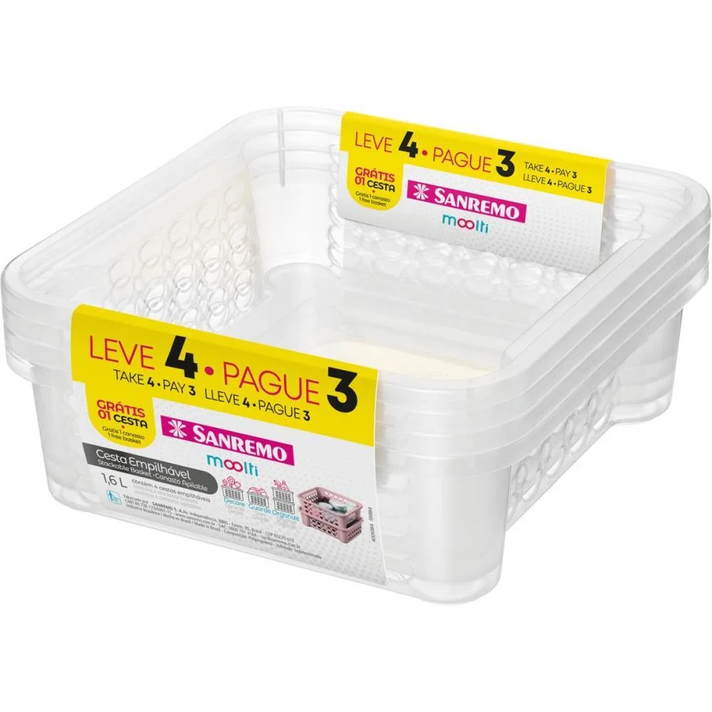 Cesta Organizadora Conjunto L4P3 1,6L Sanremo - imagem 3