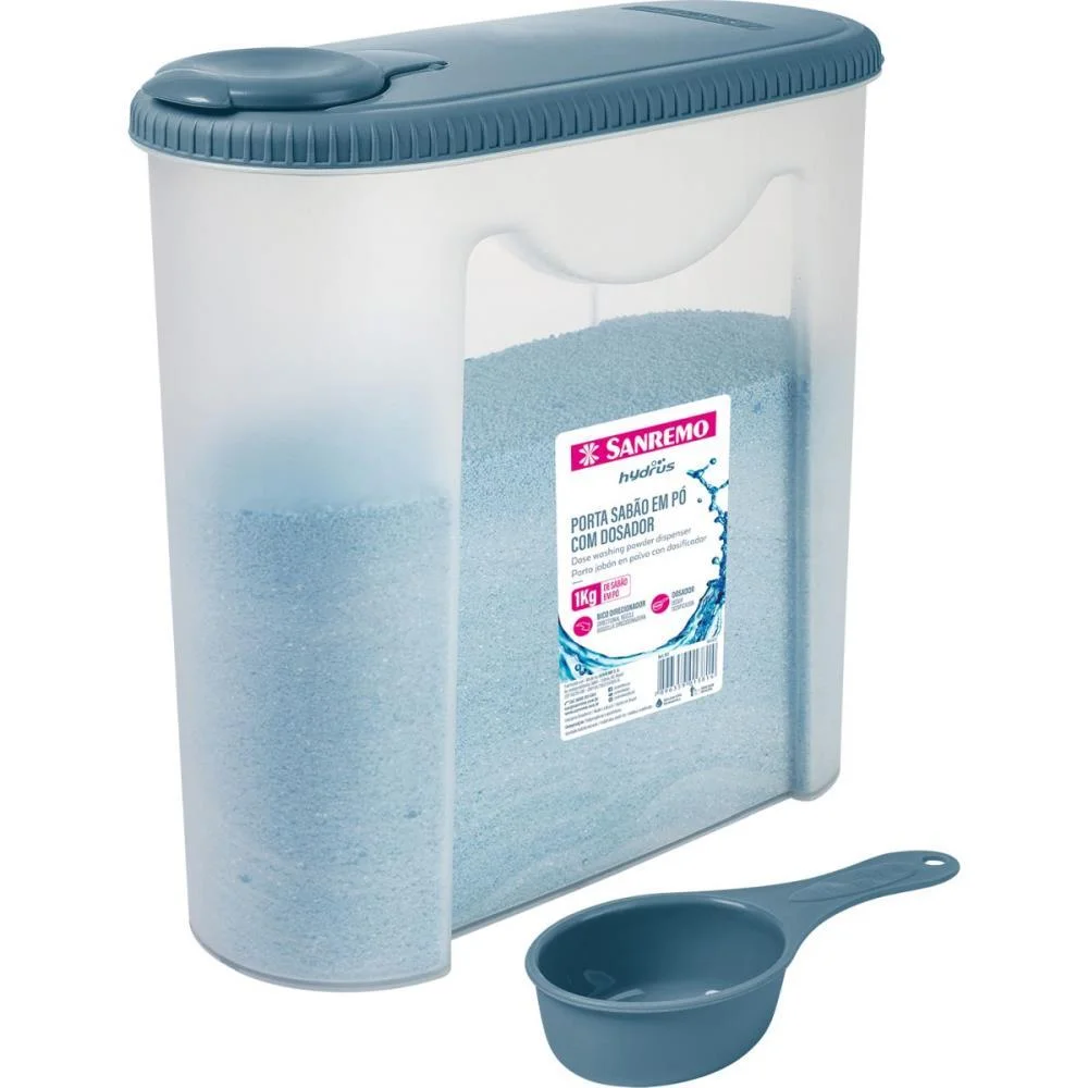 Acessorio Para Lavanderia Porta Sabao Em Po 1Kg Sanremo - imagem 3