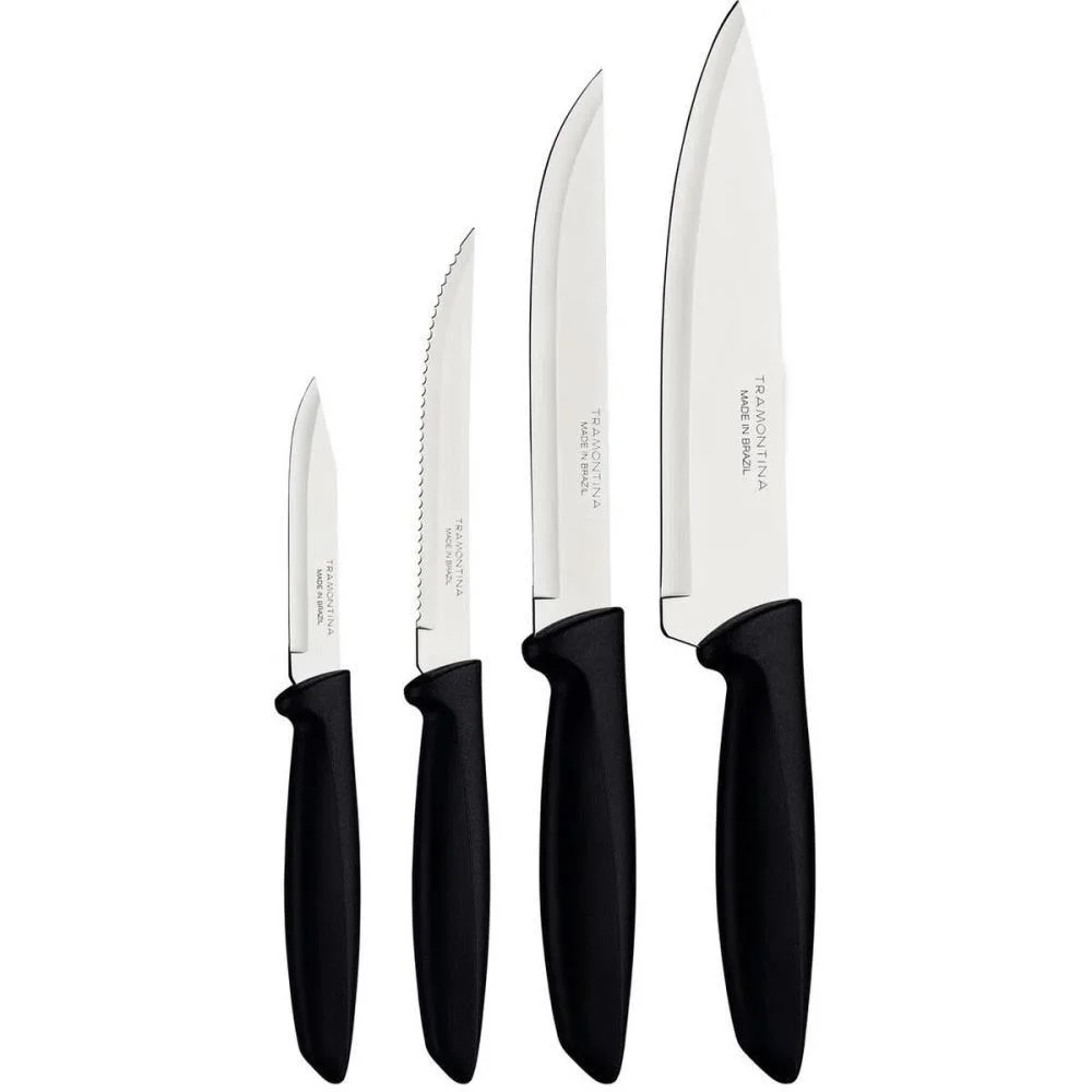 Faca Jogo Plenus 4Pcs Inox Cabo Pto Tramontina - imagem 3