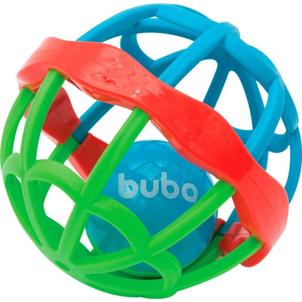 Mordedor E Chocalho Baby Ball Cute Colors Buba - imagem 3