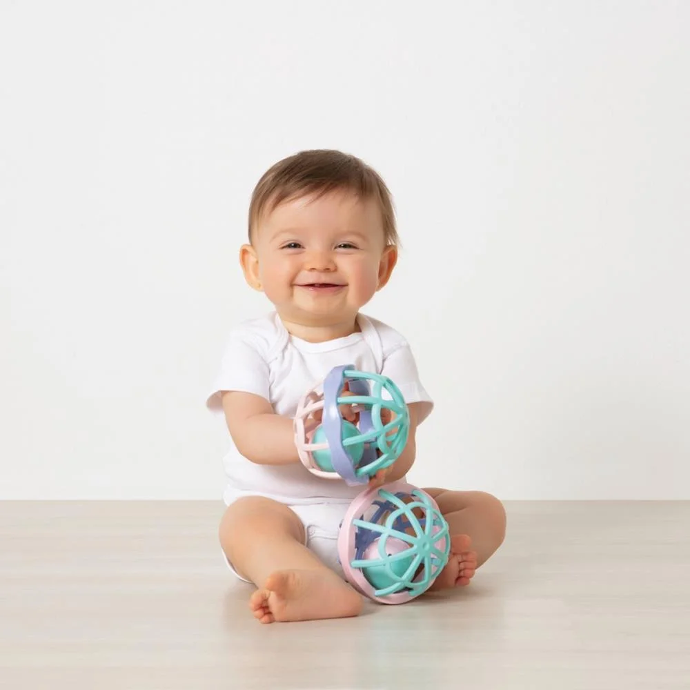 Mordedor E Chocalho Baby Ball Cute Colors Buba - imagem 4