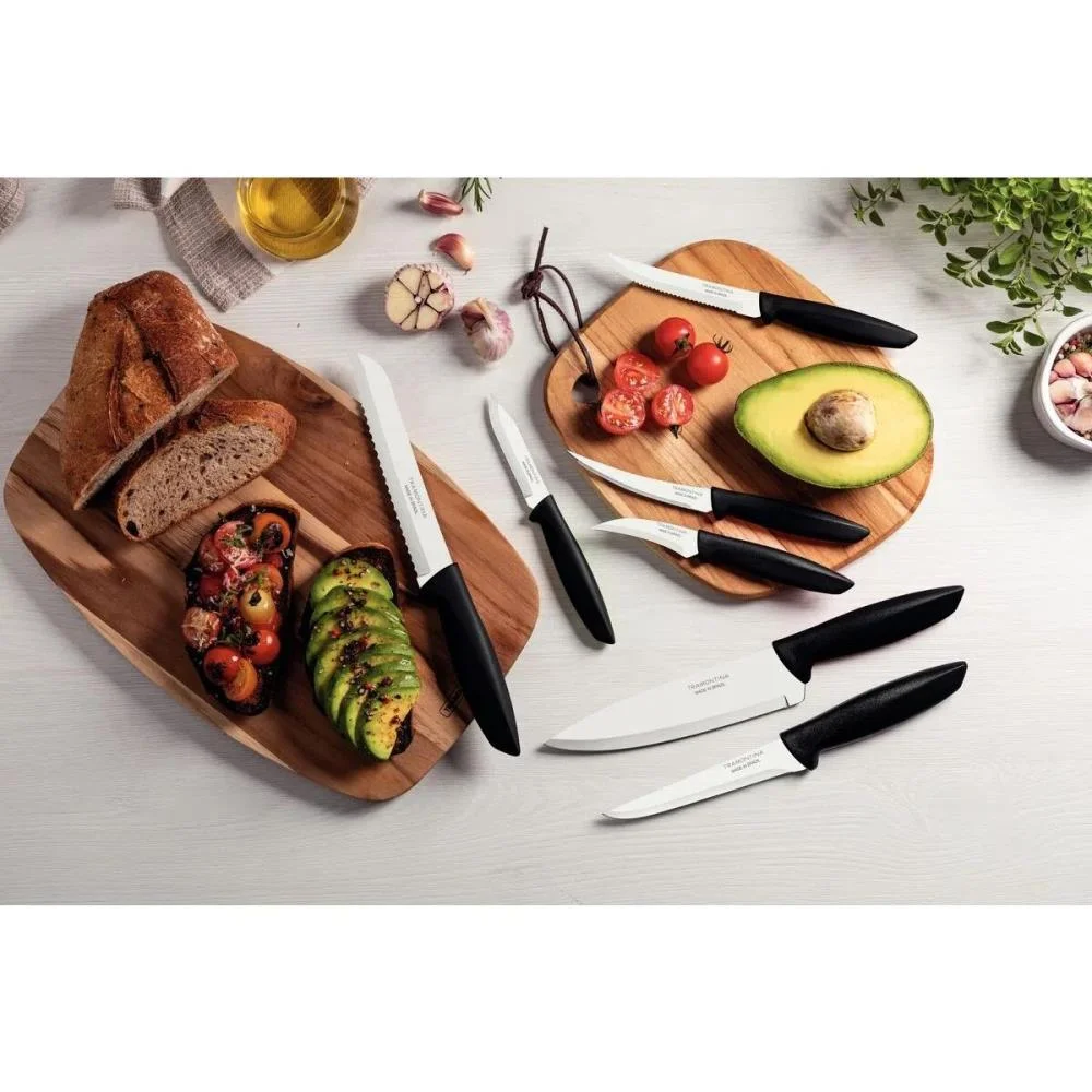 Faca Jogo Plenus 7Pcs Inox Cabo Pto Tramontina - imagem 5