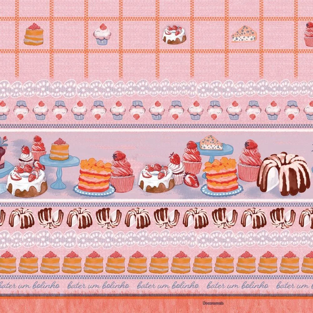 Toalha Termica Cupcake Morango 1,40 X 30M Plastvinil (Rolo) - imagem 2