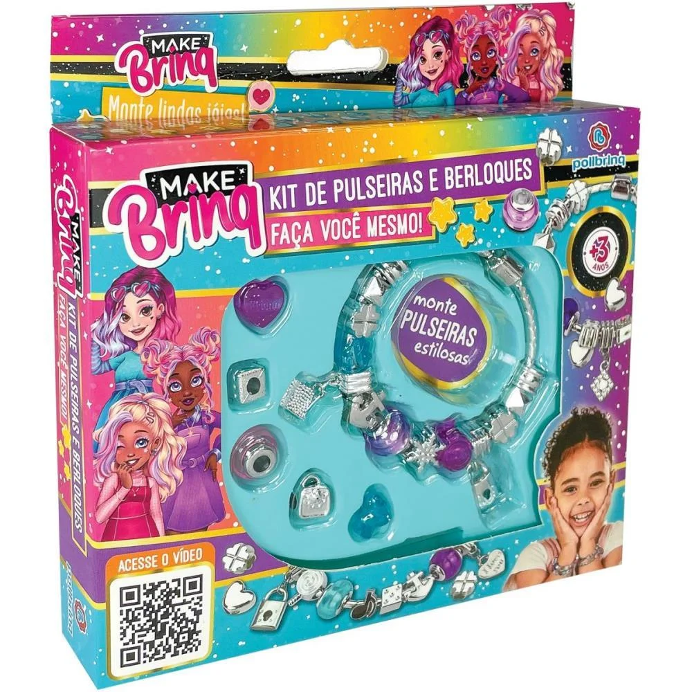 Bijuteria E Micanga Make Brinq Pulseira E Berloque Polibrinq (Kit) - imagem 2