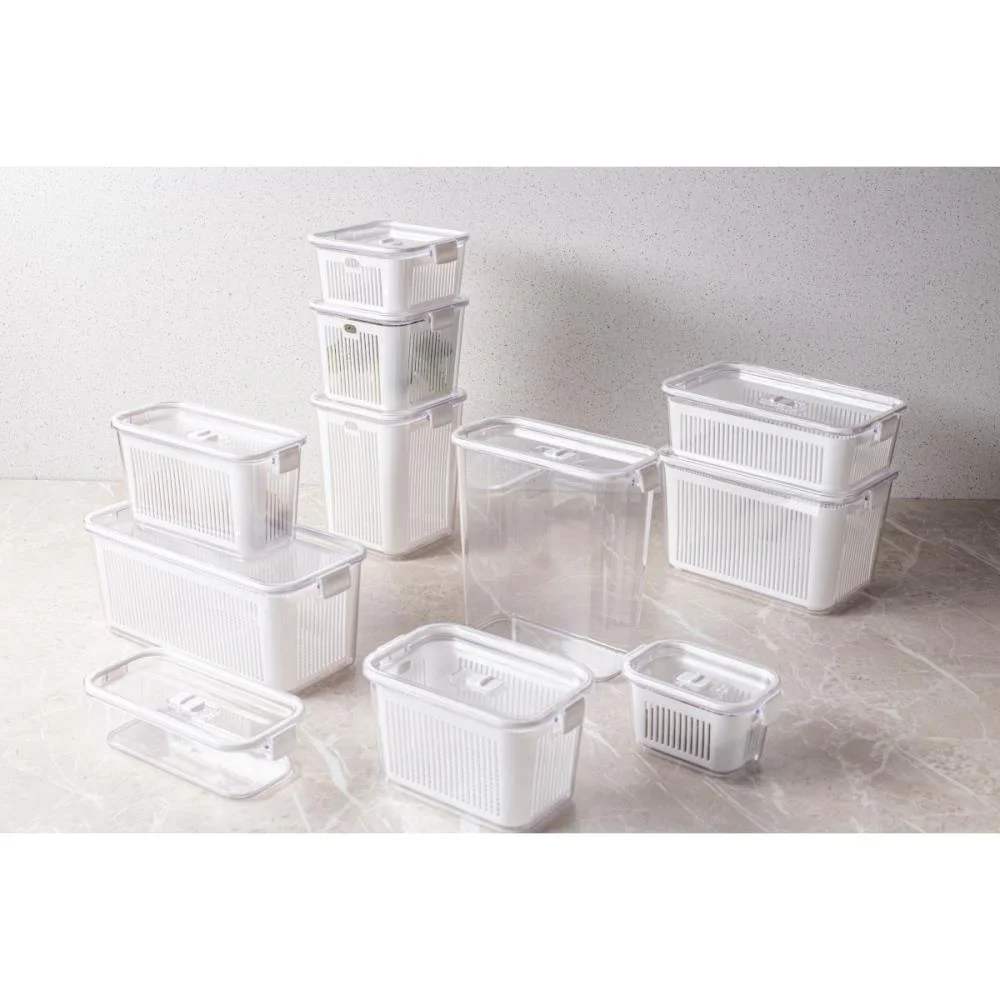 Pote Acrilico Hermetico Slim 2570Ml Branco Paramount - imagem 4