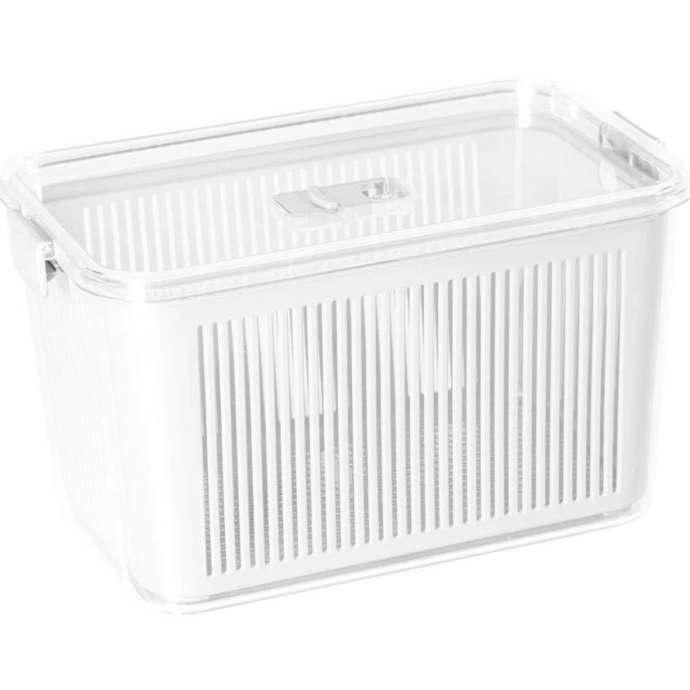 Pote Acrilico Hermetico Slim 4470Ml Branco Paramount - imagem 2