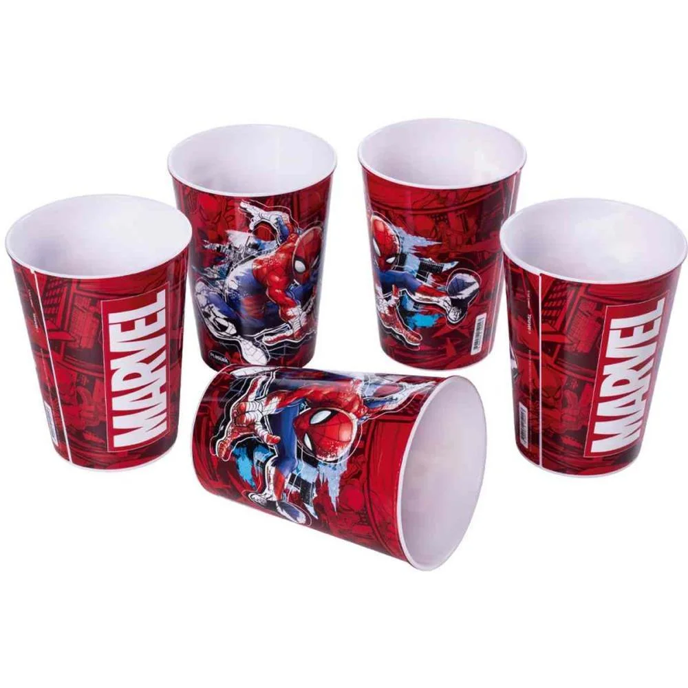 Copo Decorado Spider-Man 320 Ml (S) Plasutil - imagem 5