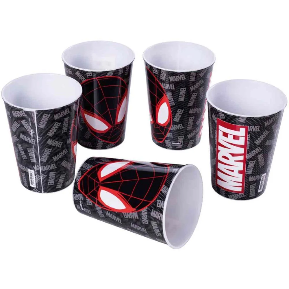 Copo Decorado Spider-Man 320 Ml (S) Plasutil - imagem 6