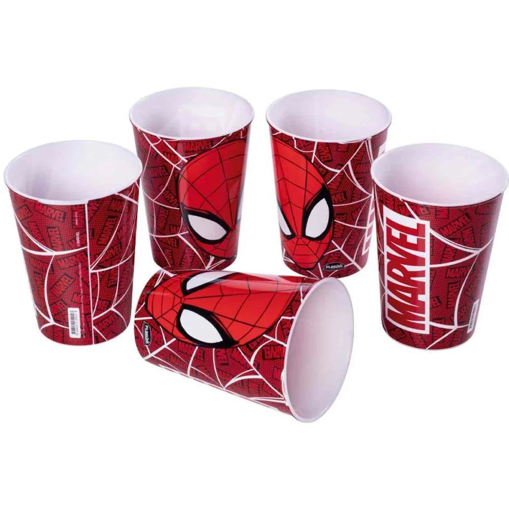 Copo Decorado Spider-Man 320 Ml (S) Plasutil - imagem 7