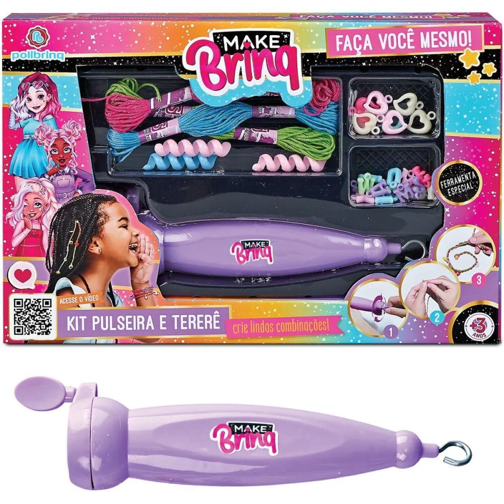 Bijuteria E Micanga Make Brinq Pulseira E Terere Polibrinq (Kit) - imagem 2
