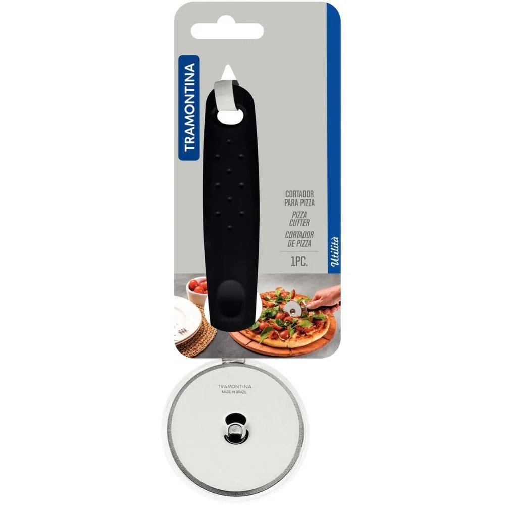 Utensilio Domestico Cortador De Pizza Inox Preto Tramontina - imagem 5