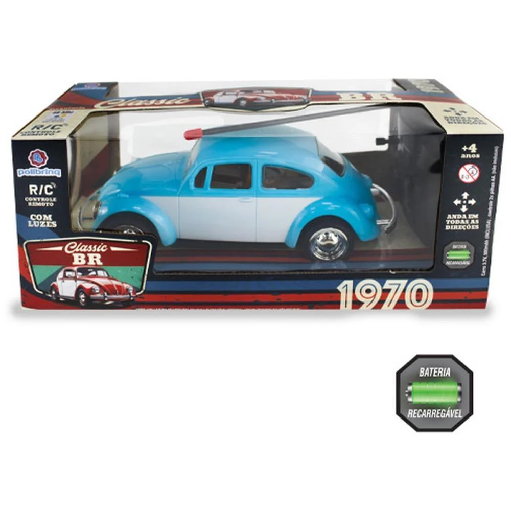Carrinho Controle Remoto Classic Br 22Cm C/Bat.rec(S) Polibrinq - imagem 6