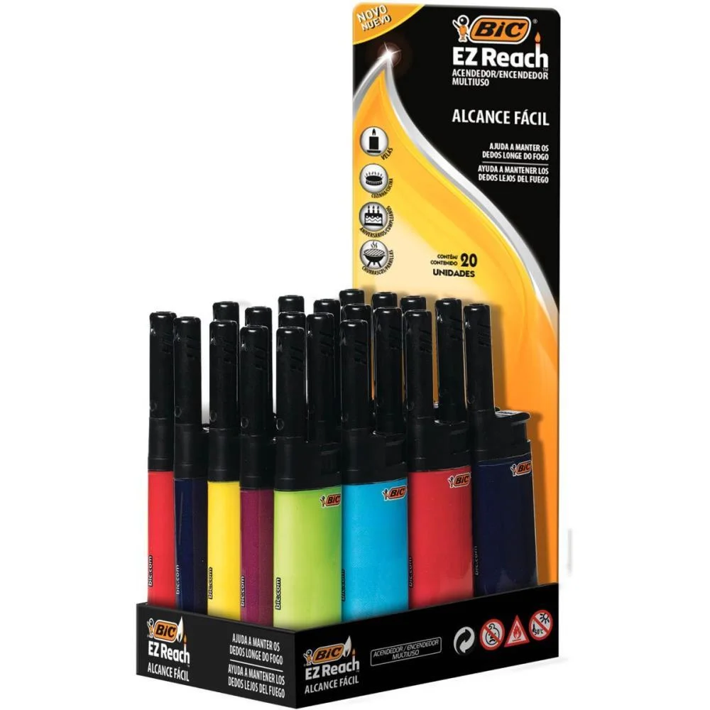 Isqueiro Descartavel Ez Reach Bandeja C/20 Bic (Bandeja) - imagem 3