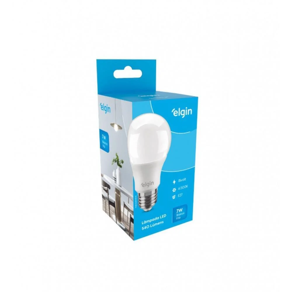 Lampada Led Bulbo A55 7W Bivolt 6500K Elgin (Cx.c/10) - imagem 4