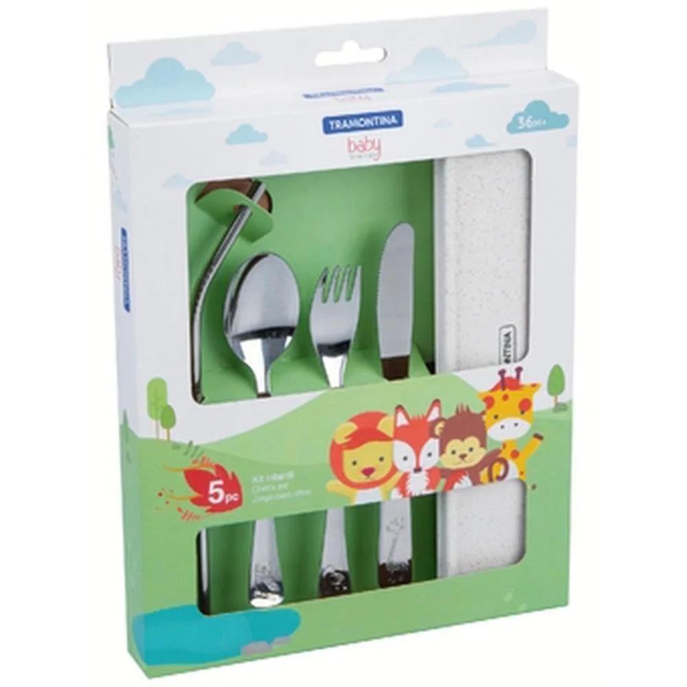Talher Conjunto Infantil Inox 5Pcs Tramontina - imagem 5