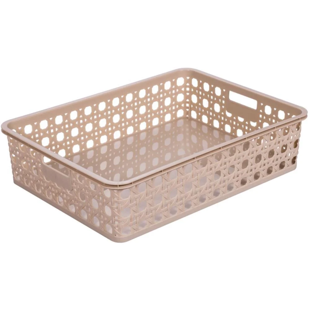 Cesta Organizadora Palha Indiana 4,5 L 23 X 32 A1 Plasutil - imagem 3