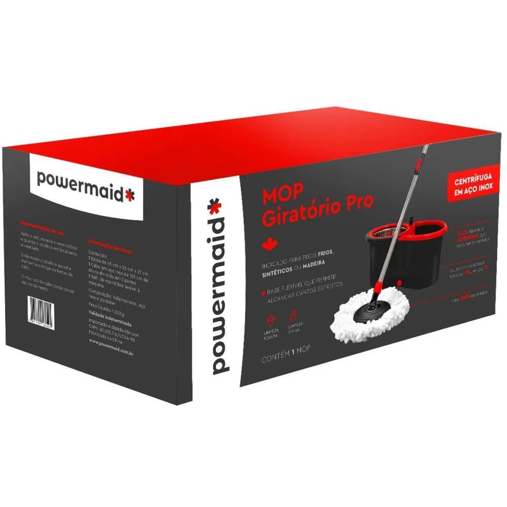 Mop Giratorio Pro Tam.unico Vm-Cz Powermaid - imagem 4