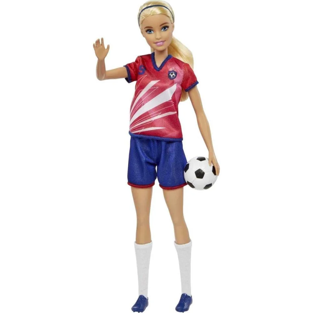 Barbie Profissoes Jogadora Futebol Uniforme Nº 9 Mattel - imagem 6