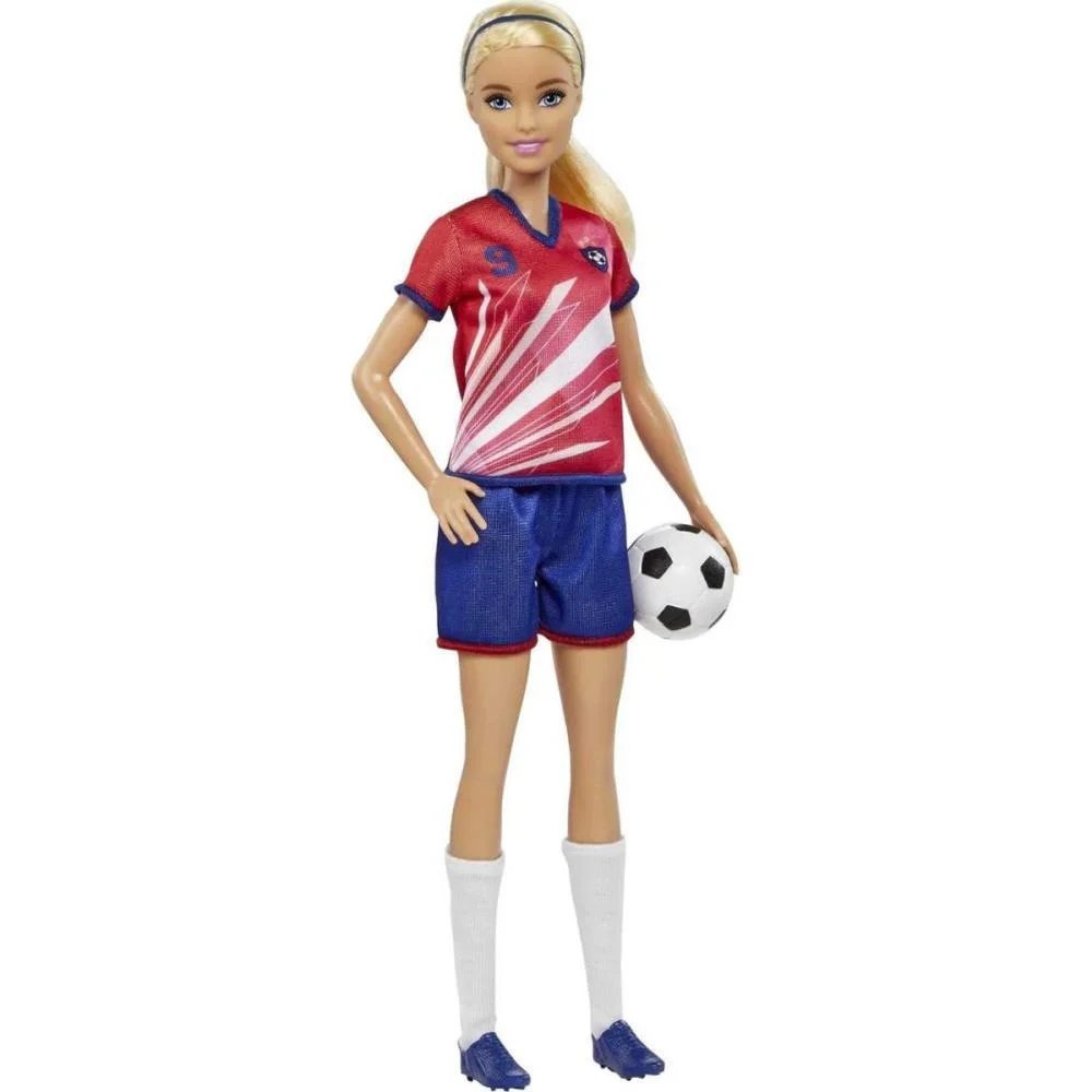 Barbie Profissoes Jogadora Futebol Uniforme Nº 9 Mattel - imagem 7
