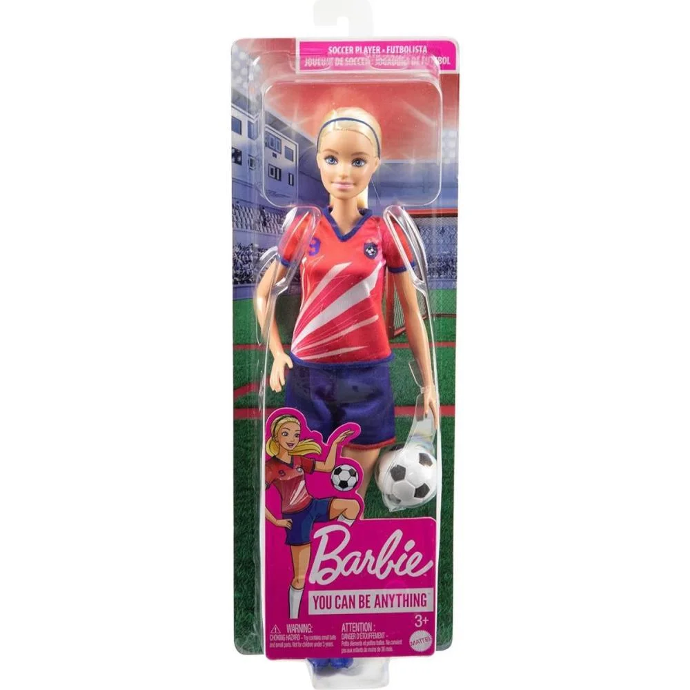 Barbie Profissoes Jogadora Futebol Uniforme Nº 9 Mattel - imagem 8
