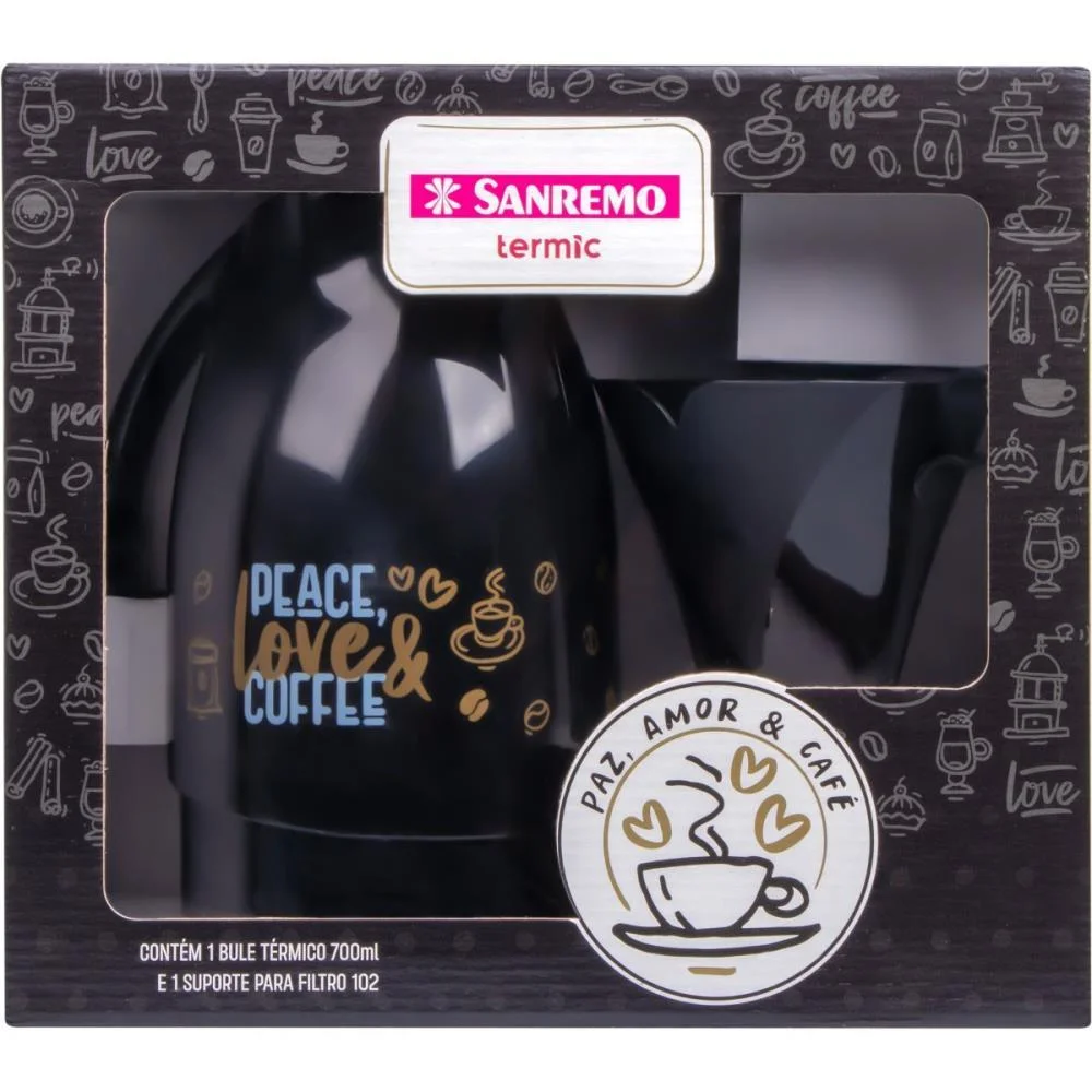 Garrafa Termica Rosca Bule 700Ml +Sup.p/Fil102 Pt Sanremo - imagem 4