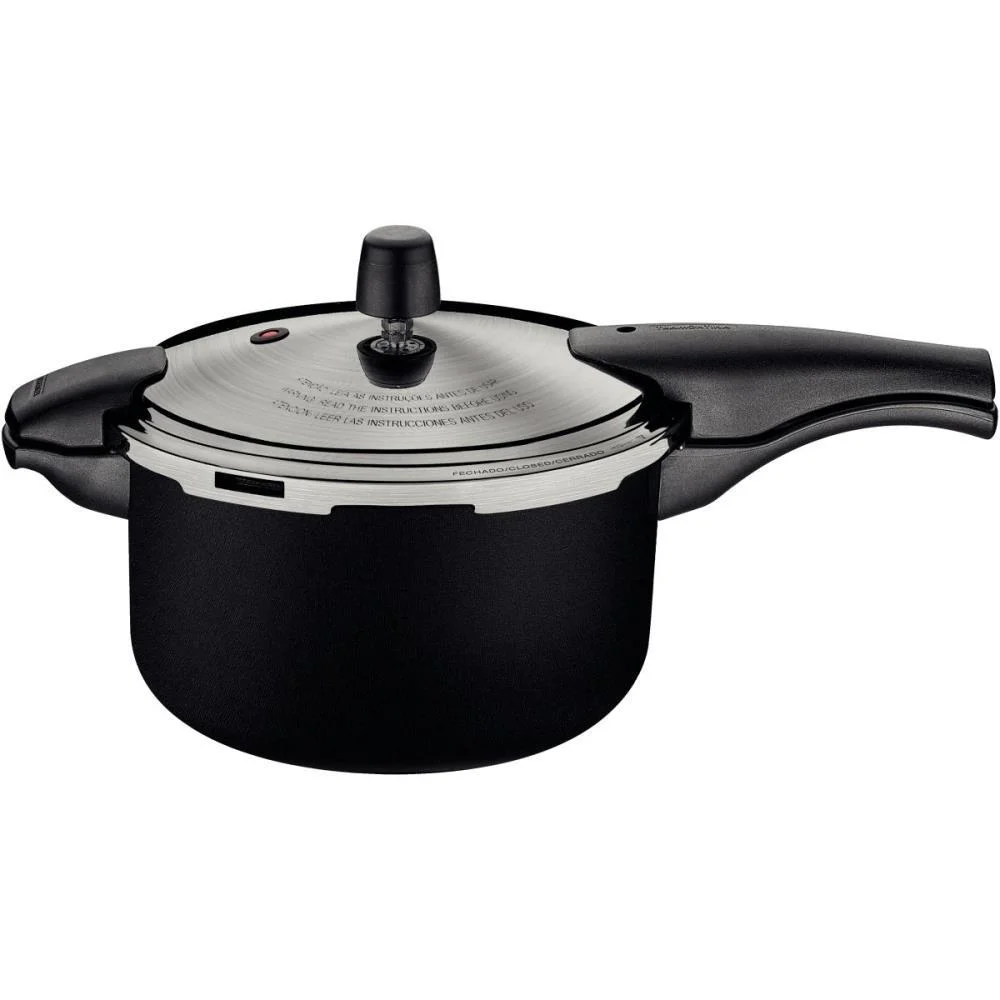 Panela Pressão Antiaderente 6L Preto Tramontina - imagem 3