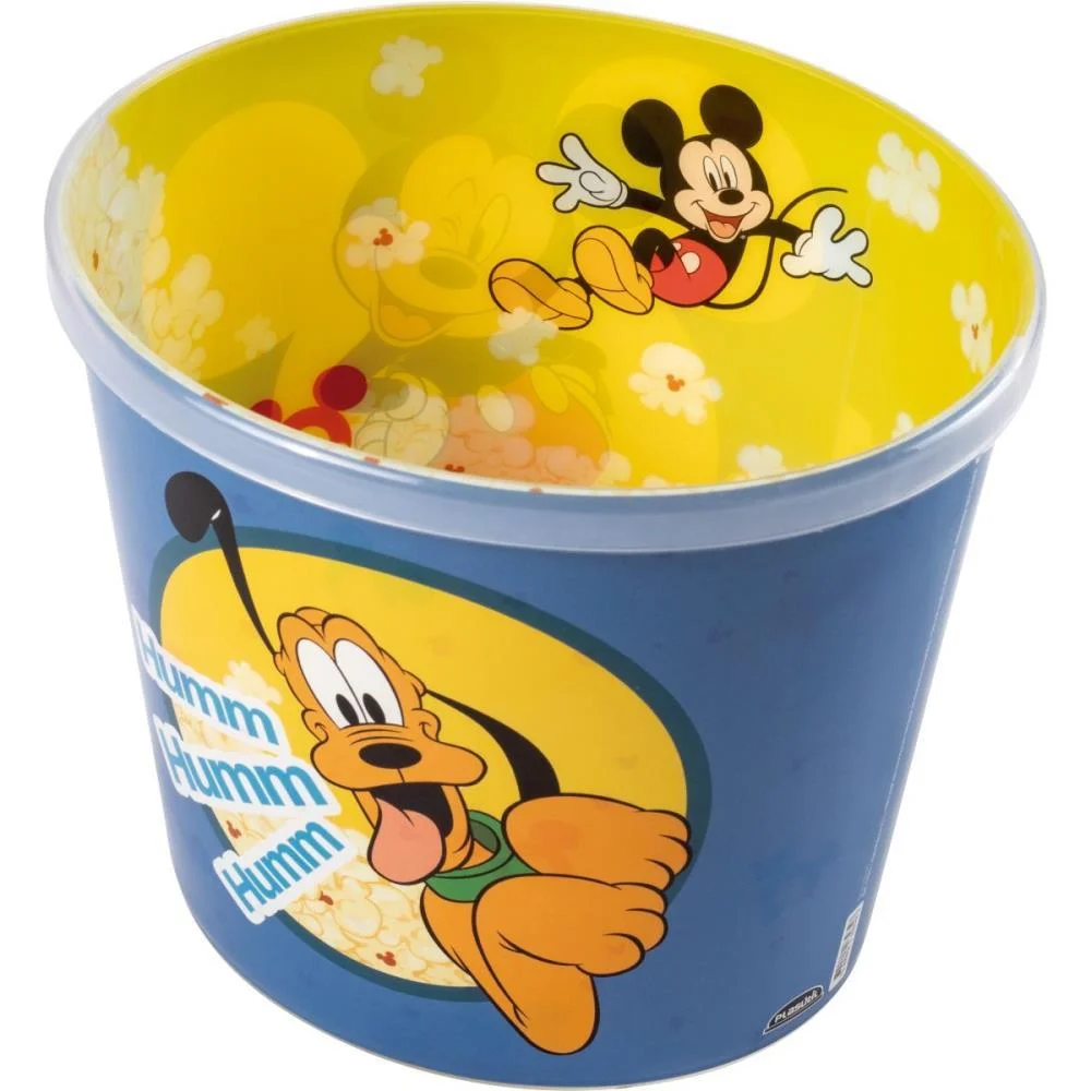 Balde Para Pipoca Mickey Super Decorado 2,1L Plasutil - imagem 5