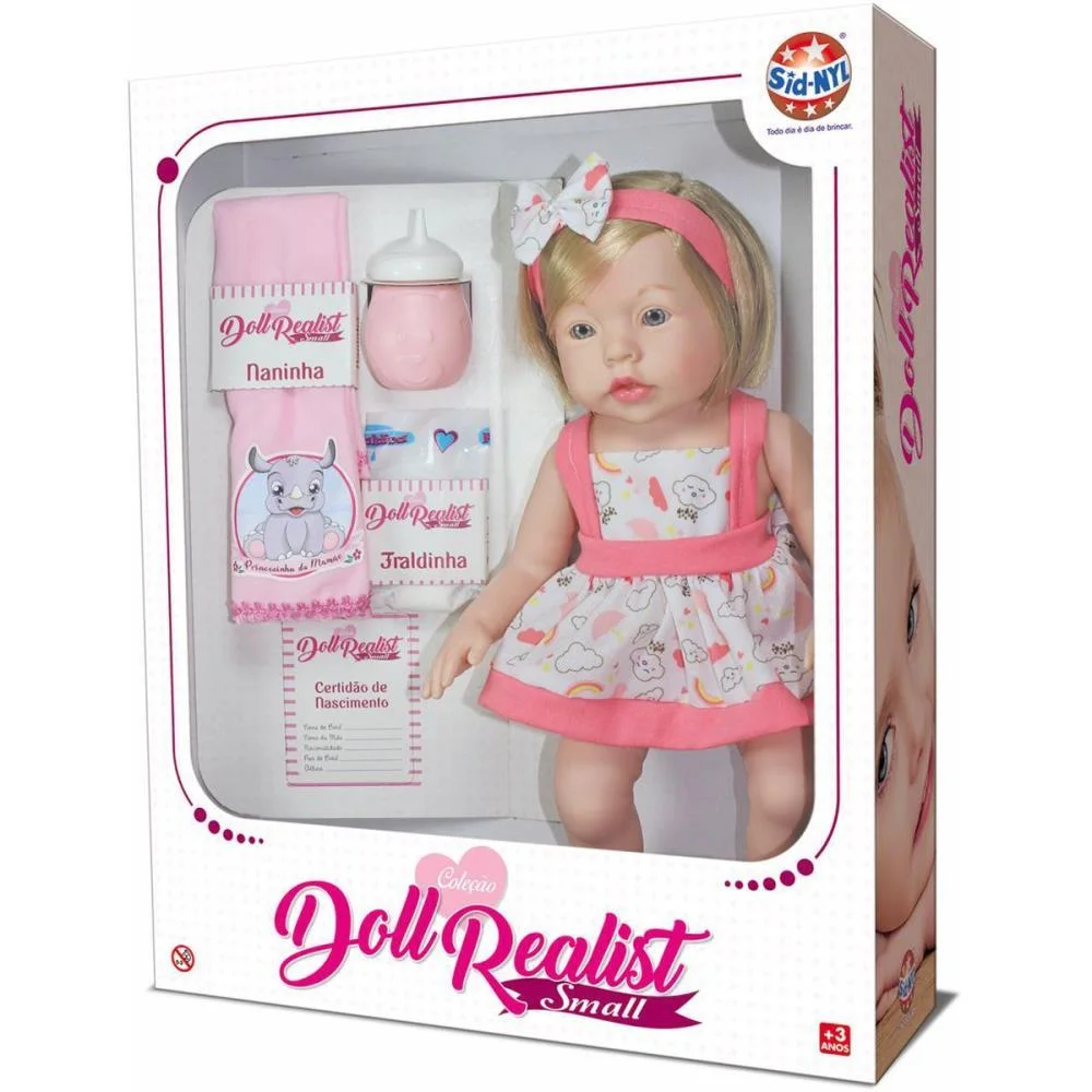 Boneca Realist Small Loira 37,5Cm Sid-Nyl - imagem 5