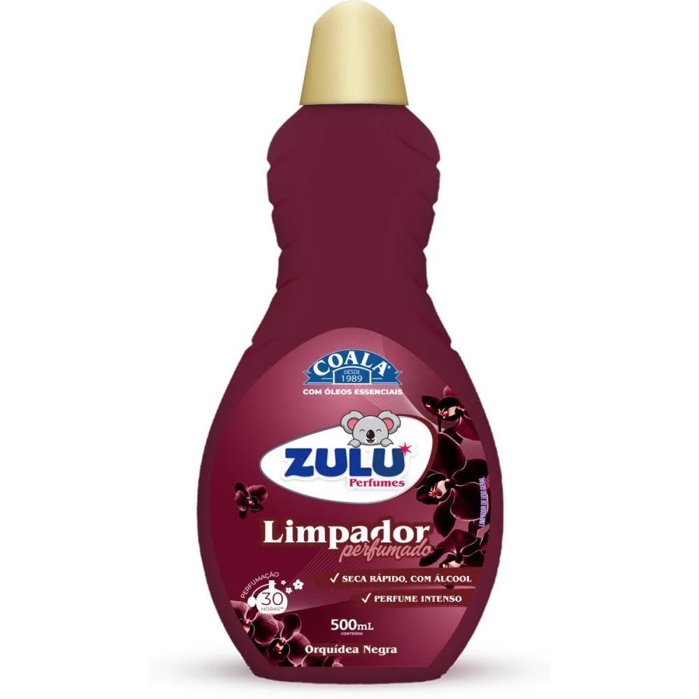 Limpador Perfumado Zulu/Coala Orquidea Negra500Ml Coala (Cx.c/12) - imagem 2