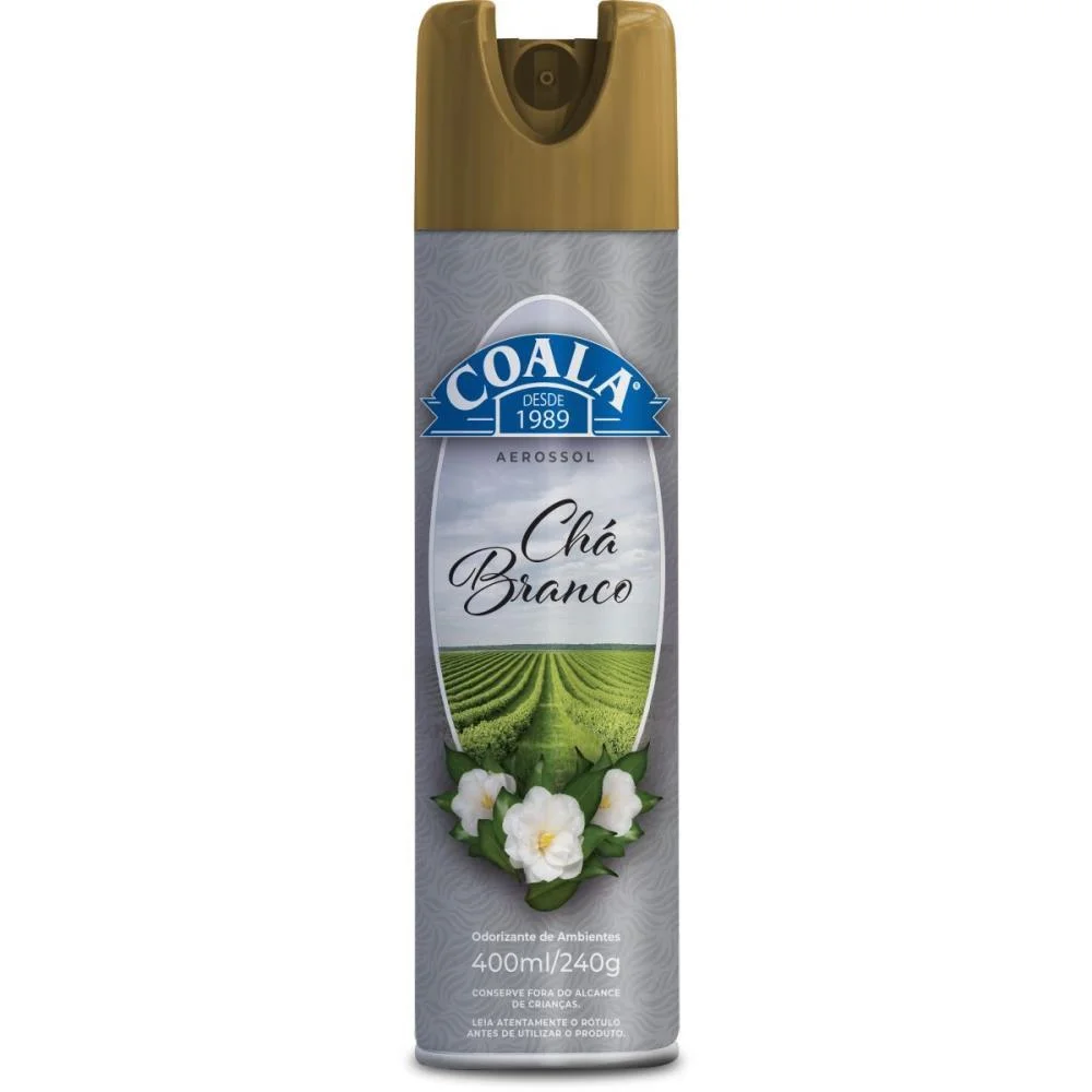 Odorizador De Ambiente Coala Cha Branco 400Ml/240Gr Coala - imagem 3