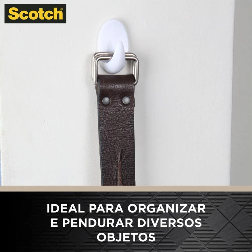 Gancho Plastico Scotch Plast. Extrema Med. C/3 3M (Blister) - imagem 4