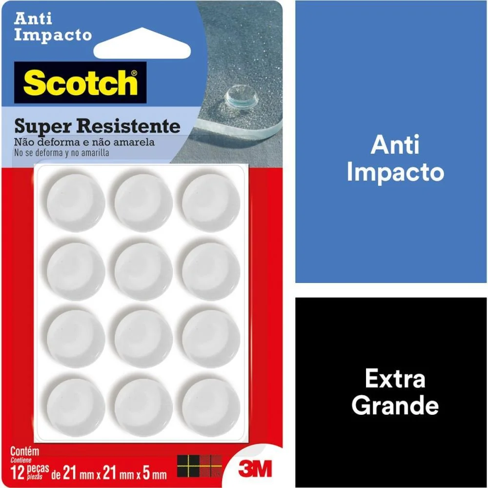 Anti-Impacto E Segurança Redondo Gg Transp Com 12 3M (Blister) - imagem 9