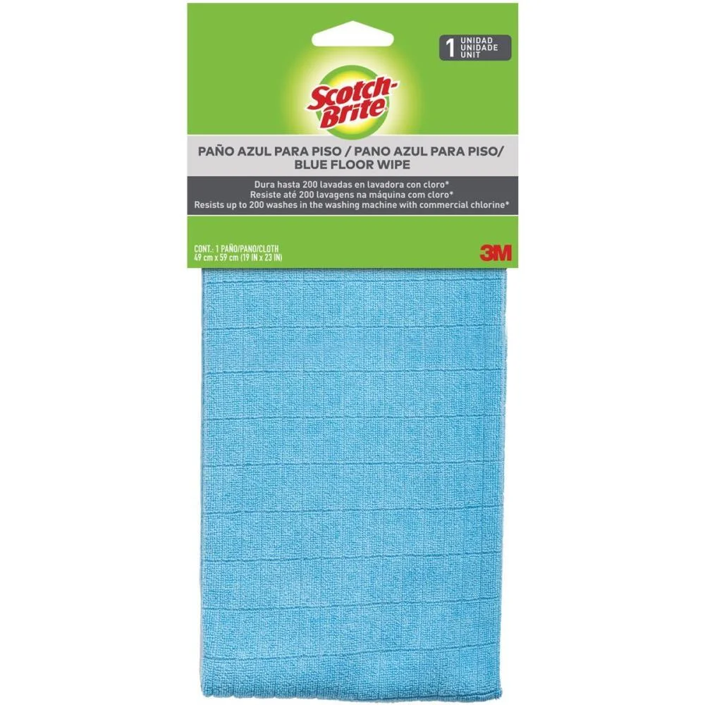 Pano De Limpeza Chao Azul Com 1 3M (Blister) - imagem 3