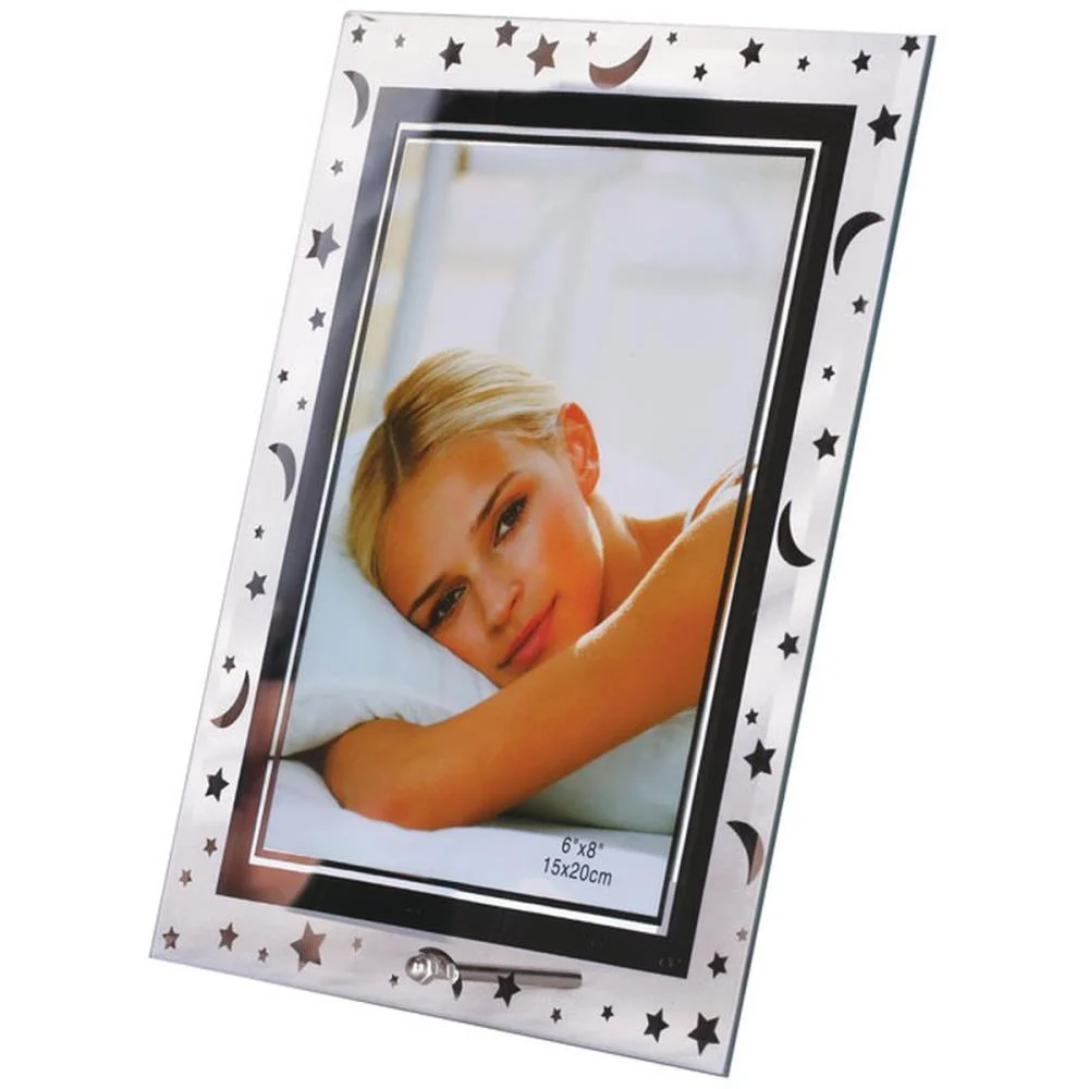 Porta Retrato Vidro Estrela Lua Vg 15X20Cm. Yangzi - imagem 2