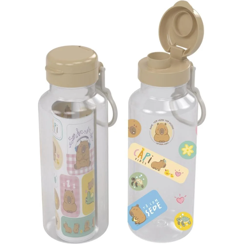 Garrafa Plastica Capivara Abre Facil 600Ml Plasutil - imagem 2