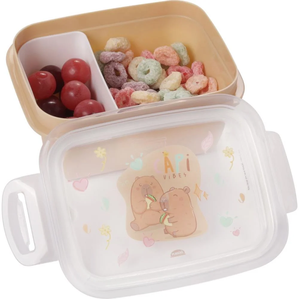 Marmita Capivara Decorada Fun 630Ml Plasutil - imagem 4