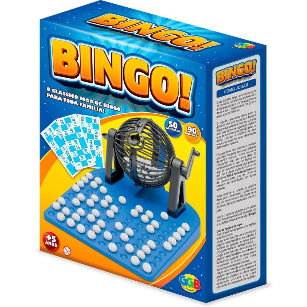 Jogo De Bingo Bingo 50 Cartelas Ggb Plast - imagem 6
