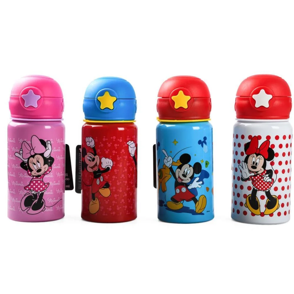 Garrafa De Aluminio Mickey/Minnie 500Ml C/Trava(S) Bbr - imagem 4