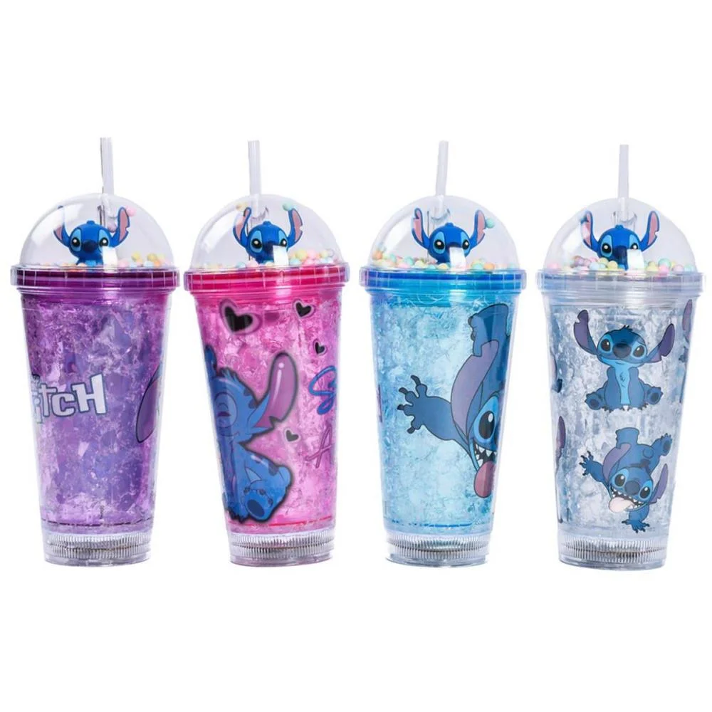 Copo Decorado Stitch C/Led/Canudo 450Ml (S) Bbr - imagem 4