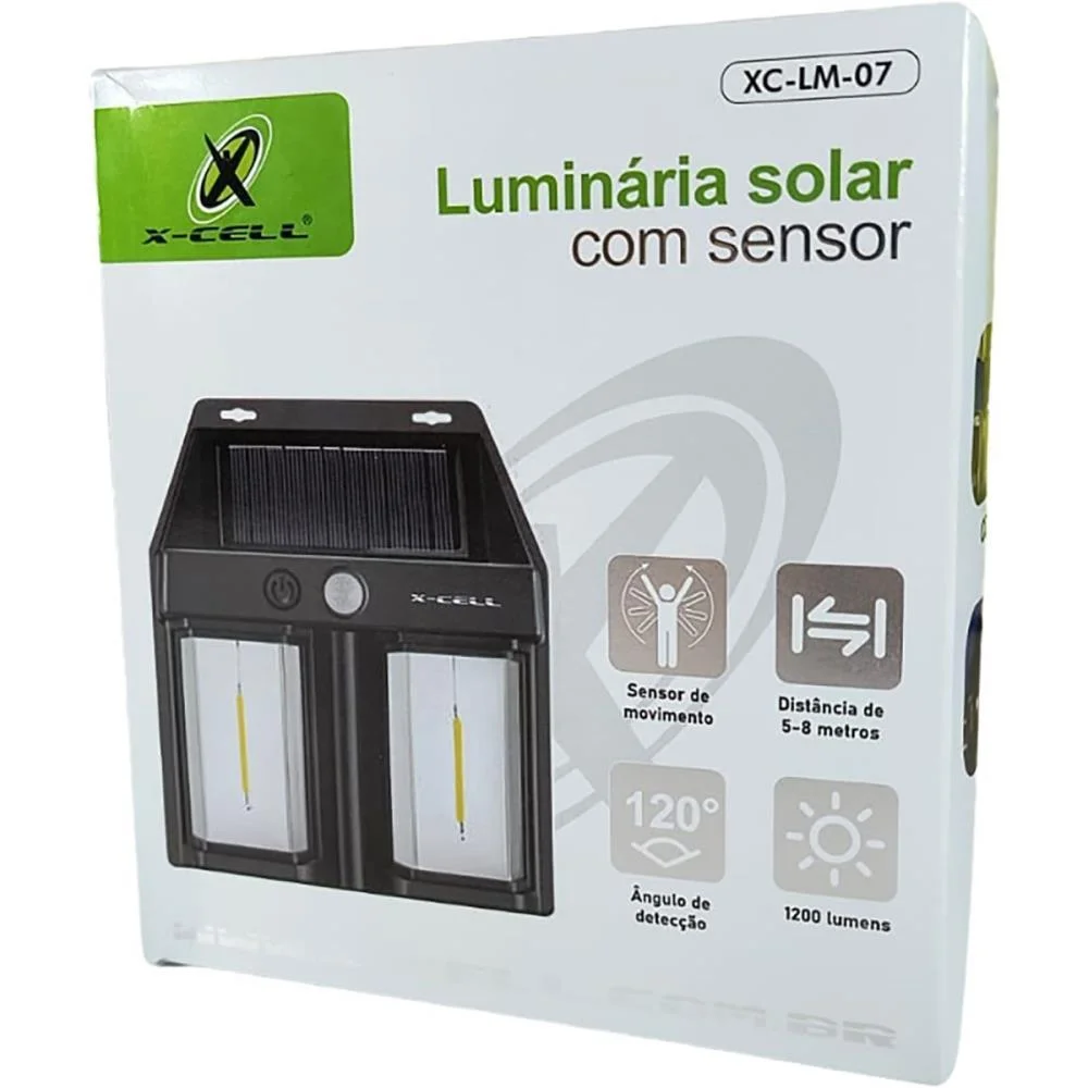 Luminaria Led Solar C/Sensor Flex - imagem 4