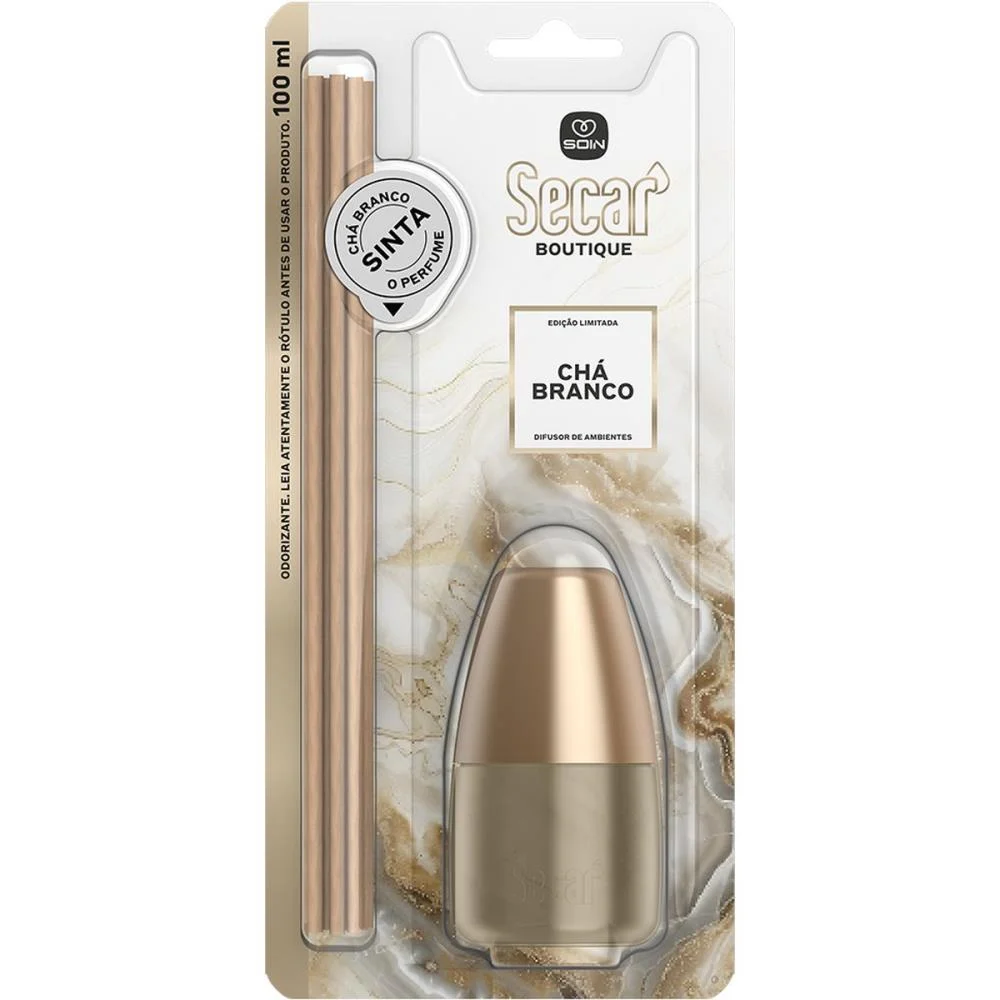 Difusor De Aroma Secar Boutique Cha Branco100Ml Soin - imagem 5